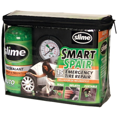 Slime Slime Smart Spair Flat Tire Repair For Standard Cars 50107